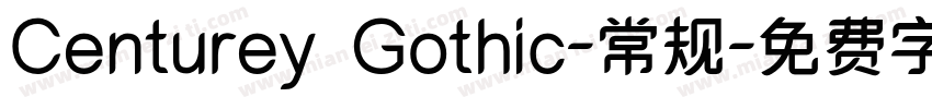 Centurey Gothic-常规字体转换